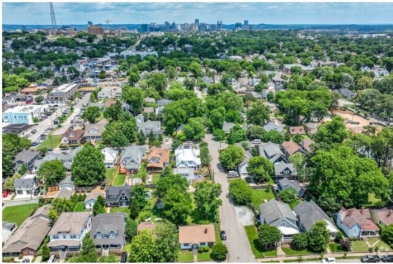 Aerial View of 2815 Vaux Drive Lot B